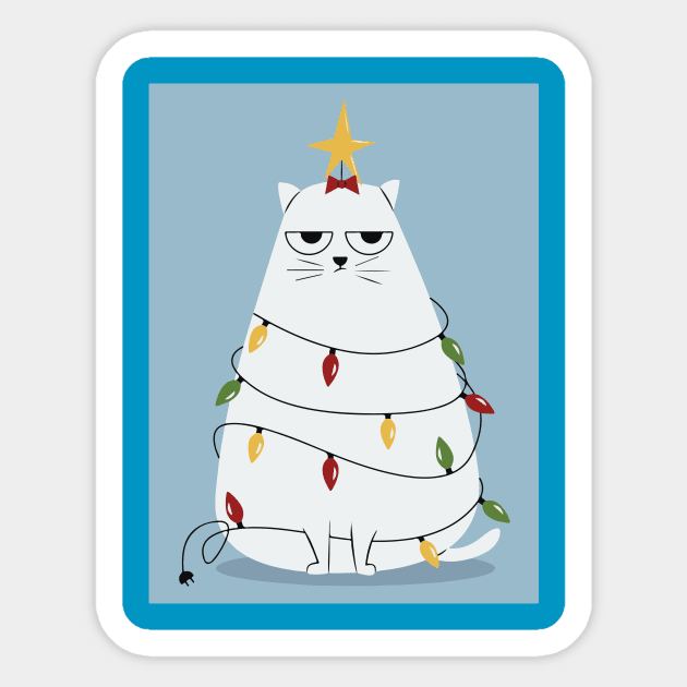 Gato Navideño Sticker by Justify